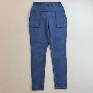 Aerie Navy Camouflage Leggings